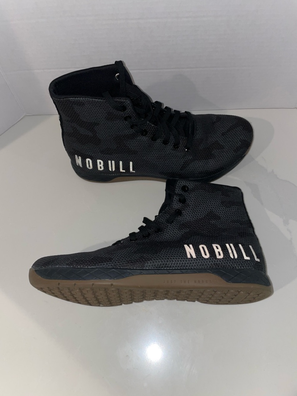 NOBULL Black Hightop Outwork Mens 9.5 womens 11 CrossFit, lifting - Picture 4 of 8